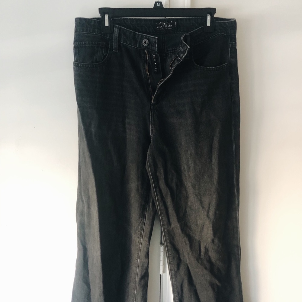 Lucky Brand Wide crop black jeans